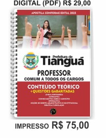   Tiangu 2025 Professor Comum para todas as reas   Aps edital 