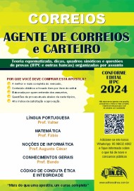 AGENTE  de Correios- Carteiro (apostila correios) - Teoria, dicas e questes IBFC 2024