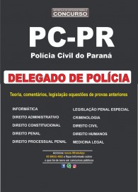 PRE-VENDA Apostila PC-PR DELEGADO 2020 digital/pdf