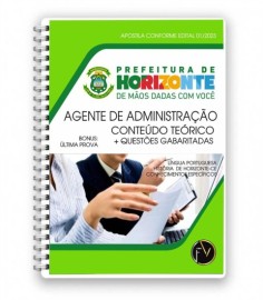 pdf HORIZONTE : Agente de Administrao editora FV  digital 