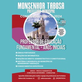 Monsenhor Tabosa -CE : Professor Educao Fundamental - Anos Iniciais 