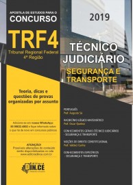 TRF4 - TCNICO JUDICIRIO - SEGURANA E TRANSPORTE - TEORIA E QUESTES