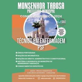 Monsenhor Tabosa -CE Tcnico de Enfermagem Psf 