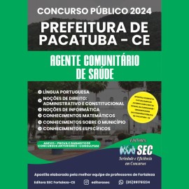 Pacatuba -Ce Agente Comunitrio de Sade  editora Sec 