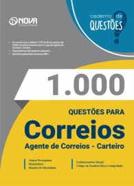 Livro 1.000 Questes Gabaritadas Correios - Agente de Correios - Carteiro