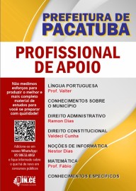 pdf Profissional de apoio - apostila Prefeitura de Pacatuba teoria e questes 2024  digital