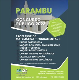 Parambu CE 2023  Professor Matemtica 