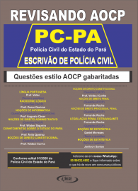 Apostila REVISANDO Questes AOCP Polcia Civil do Para (PCPA) Escrivo de Polcia Civil - Questes gabaritadas e Teoria Resumida