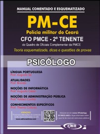 pdf ..PSICLOGO 2 Tenente do Quadro de Oficiais Complementar Policial Militar Cear - Apostila PMCE Sade 2022 Digital