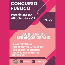 Alto Santo 2022   Auxiliar de Servios  