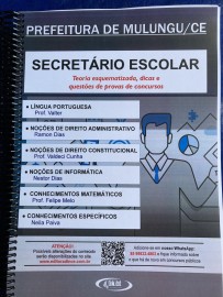 PDF .Secretrio Escolar apostila Prefeitura Municipal de Mulungu?(PMM-CE) 2023 - Digital-PDF