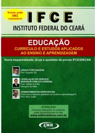 Professor EDUCAO: Currculo e Estudos Aplicados ao Ensino e Aprendizagem - pr venda Apostila IFCE - Teoria esquematizada e questes IDECAN - 2021 