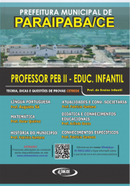 .PROFESSOR PEB II - EDUCAO INFANTIL - Apostila prefeitura de Paraipaba - Teoria e questes CETREDE - 2021- IMPRESSA