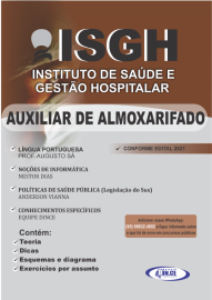 pdf AUXILIAR DE ALMOXARIFADO apostila ISGH 2021 DIGITAL/PDF