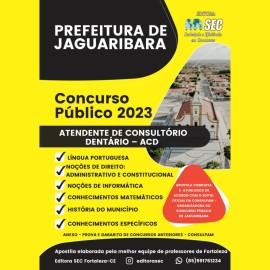 Jaguaribara-CE  Atendente  Consultrio Dentrio