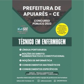 Prefeitura Apuiares -ce   Tcnico de Enfermagem  edio 2023 