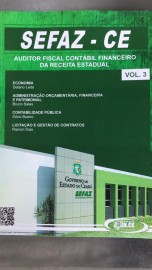  Apostila SEFAZ CE Auditor Fiscal CONTBILFINANCEIRO da Receita Estadual Teoria e questes CESPE/CEBRASPE- 3 volumes 2021