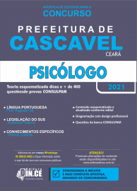 Apostila PSICLOGO Prefeitura Cascavel - curso completo - teoria e questes consulpam 2021