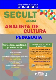 Apostila SECULT Analista de Cultura- PEDAGOGIA 2018 - Impressa