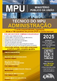 Mpu 2025  Tcnico Administrao 