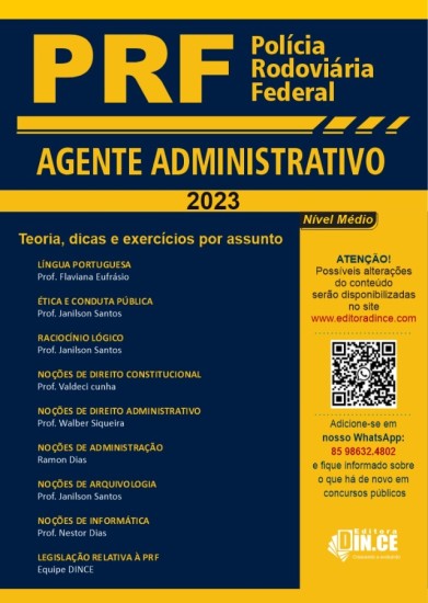 ...Agente Administrativo Apostila PRF - Teoria Esquematizada, Dicas E ...