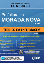 pdf .Tcnico em Enfermagem - Prefeitura Morada Nova apostila 2021 --- DIGITAL/PDF ---
