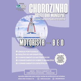 Chorozinho -Ce  Motorista B e D 