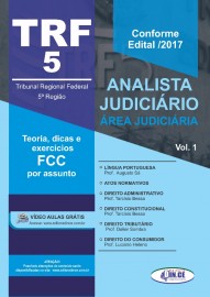 TRF 5a Regio ANALISTA JUDICIRIO  REA JUDICIRIA/2017 editora Din ce