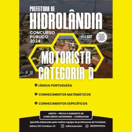 HIDROLANDIA- CE Motorista cat  D