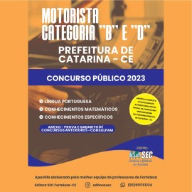 CATARINA -CE  2023  Motorista cat. B -D