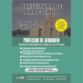 ARACOIABA 2023 Professor de Geografia 