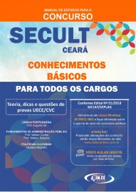 Apostila SECULT CONHECIMENTOS BSICOS PARA TODOS OS CARGOS/ 2018 - IMPRESSA