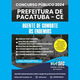 Pacatuba -Ce  Agente de combates as endemias  editora sec 