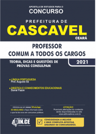 .Apostila Professor PEB II - COMUM A TODOS OS CARGO - Prefeitura de Cascavel-Ce/2021 - IMPRESSA