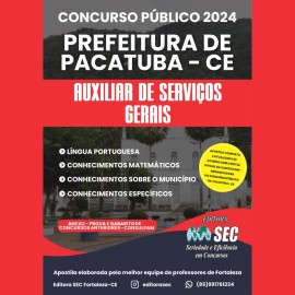 Pacatuba -Ce Auxiliar de Servios Gerais  editora Sec 