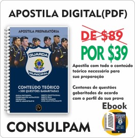 Pdf Apostila preparatria para Guardas Municipais baseado na banca Consulpam. Digital 