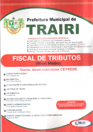 Apostila PREFEITURA DE TRAIRI  FISCAL DE TRIBUTO /2016
