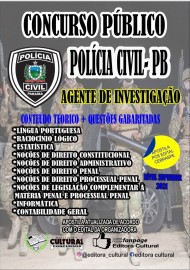 Policia Civil PB Agente de Investigao editora Cultural 