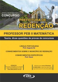 Apostila Professor Peb II MATEMTICA (Prefeitura de Redeno) - 2019 IMPRESSA