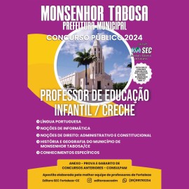 Monsenhor Tabosa -CE  Prof. de Educao Infantil -Creche 