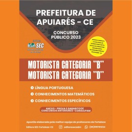 Prefeitura Apuiares -ce Motorista B e D   edio 2023