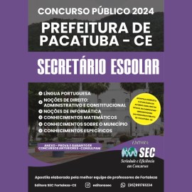 Pacatuba-ce  Secretrio Escolar 