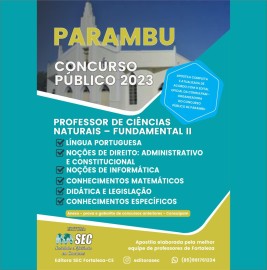 Parambu-CE 2023  - Professor de Cincia Naturais  