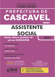 Apostila ASSISTENTE SOCIAL - concurso Prefeitura Cascavel 2021 - Impresssa dince