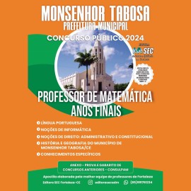 Monsenhor Tabosa -CE ; Prof. de Matemtica  Anos Finais  