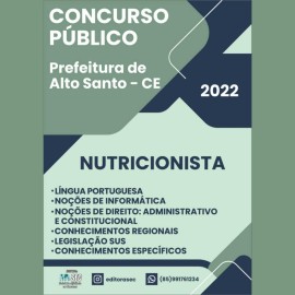 ALTO SANTO 2022  Nutricionista 