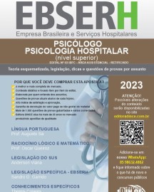 pdf   Psiclogo - Psicologia hospitalar - apostila concurso Ebserh - Digital/PDF 2023