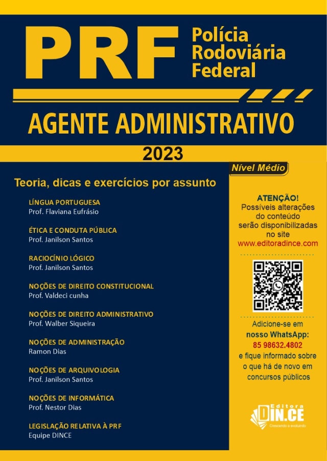 Pdf Agente Administrativo Apostila Prf Teoria Esquematizada Dicas E Questões De Provas 2297