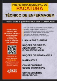 Tcnico de enfermagem - apostila Prefeitura Pacatuba 2024