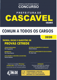 Apostila Cascavel - Comum para todos os cargos - Impressa 2020